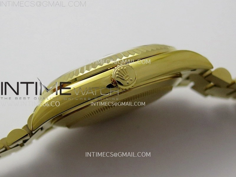 Day Date 228238 40mm YG KF 1:1 Best Edition Gold Dial Roman Markers On RG President Bracelet SA3255