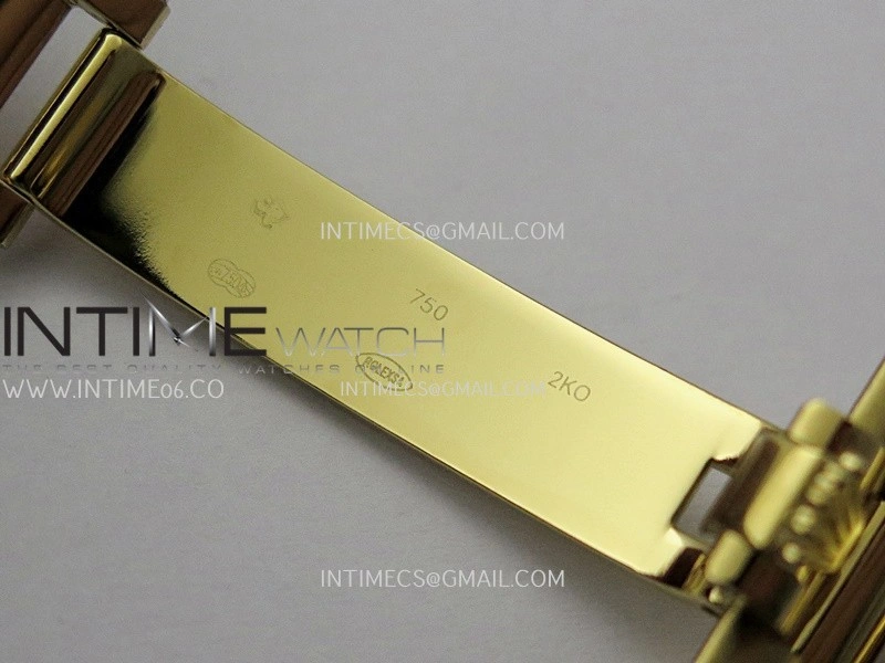 Day Date 128238 36mm YG KF 1:1 Best Edition Green Dial T Diamond Marker On President Bracelet A2836