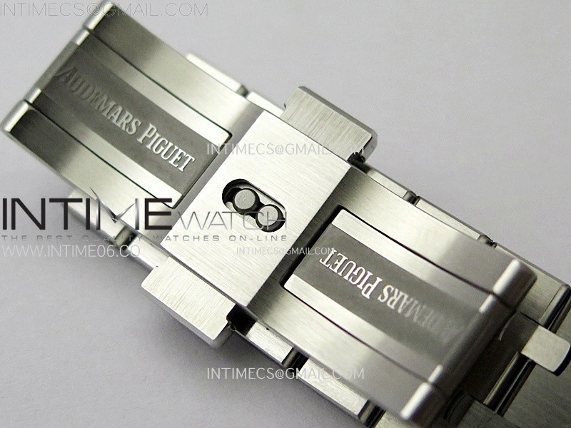 Royal Oak 37mm 15451 SS Diamonds APSF 1:1 Best Edition Black Textured Dial on SS Bracelet SA3120 Super Clone