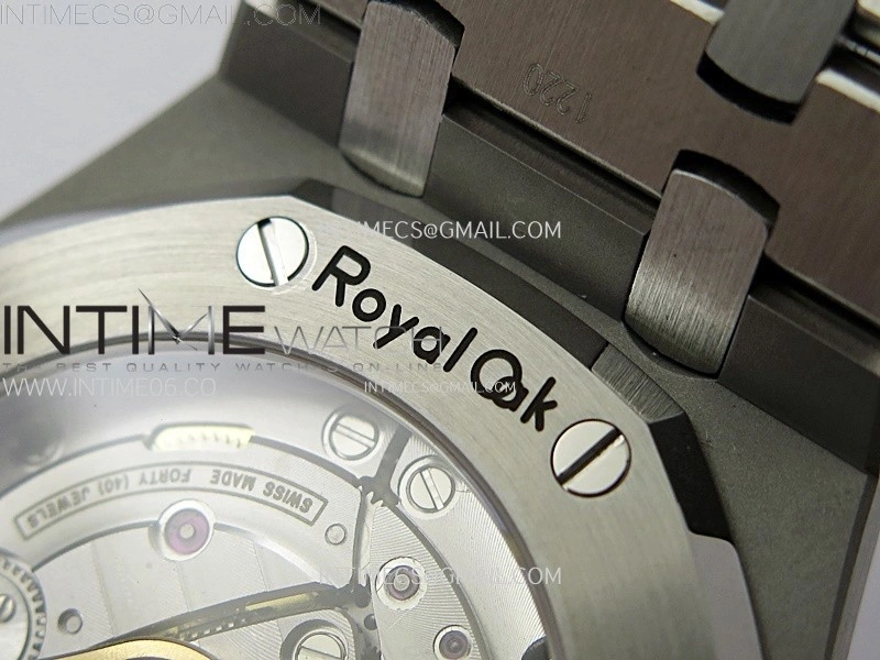 Royal Oak 37mm 15451 SS Diamonds APSF 1:1 Best Edition Black Textured Dial on SS Bracelet SA3120 Super Clone