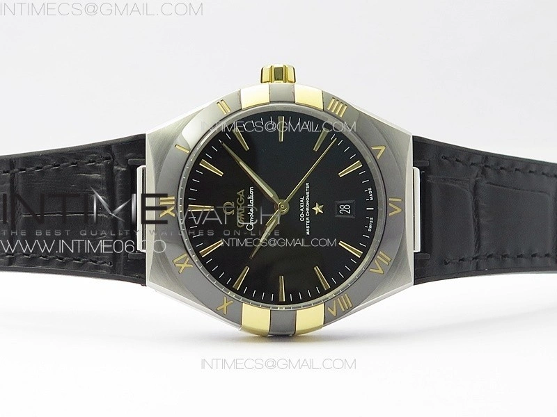 Constellation 131.33.41.21.03.001 SS RG TW Best Edition Green Dial On Black Gummy Strap A8900