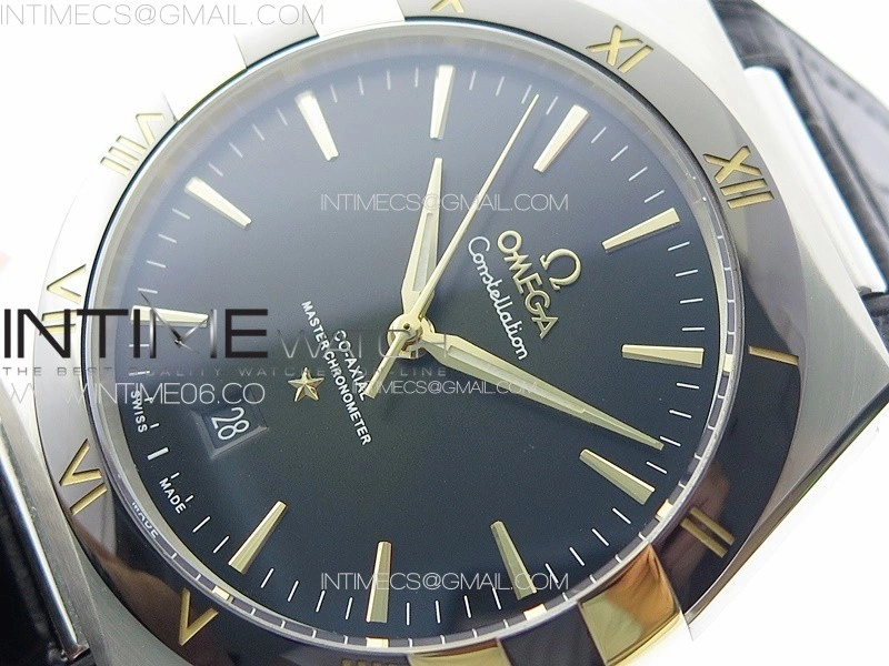 Constellation 131.33.41.21.03.001 SS RG TW Best Edition Green Dial On Black Gummy Strap A8900