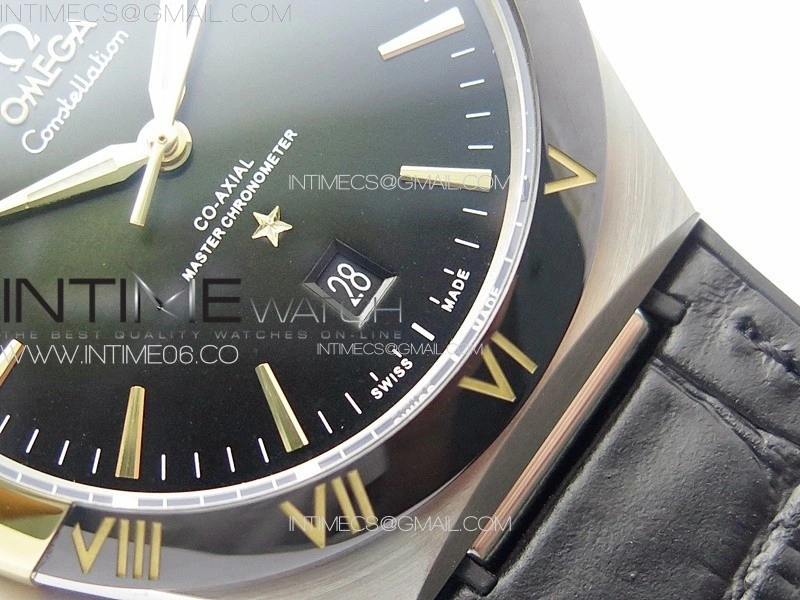 Constellation 131.33.41.21.03.001 SS RG TW Best Edition Green Dial On Black Gummy Strap A8900