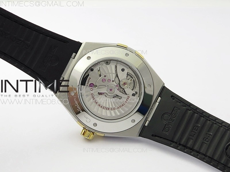 Constellation 131.33.41.21.03.001 SS RG TW Best Edition Green Dial On Black Gummy Strap A8900