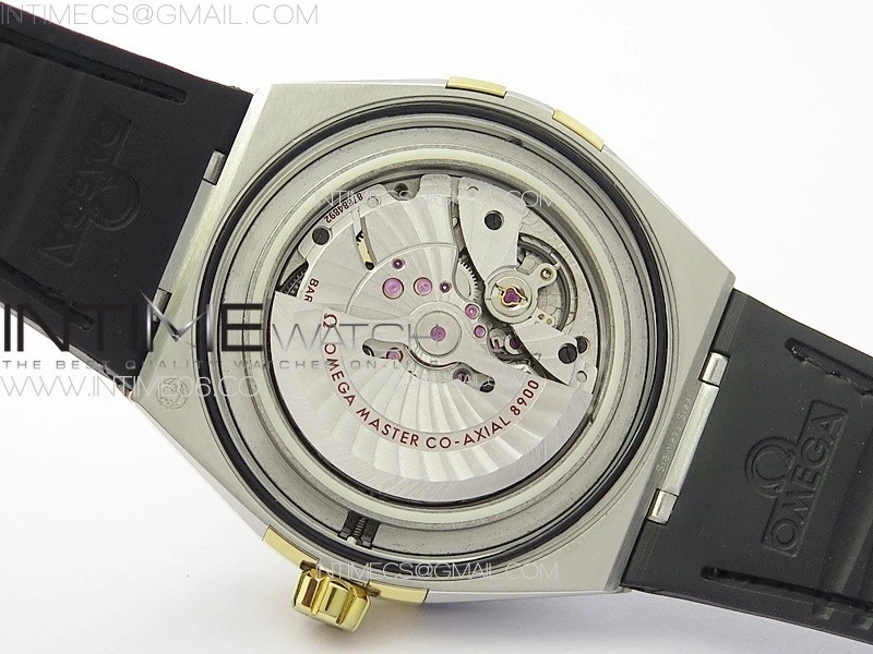 Constellation 131.33.41.21.03.001 SS RG TW Best Edition Green Dial On Black Gummy Strap A8900
