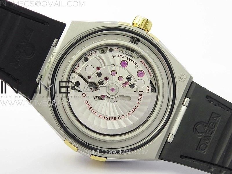 Constellation 131.33.41.21.03.001 SS RG TW Best Edition Green Dial On Black Gummy Strap A8900