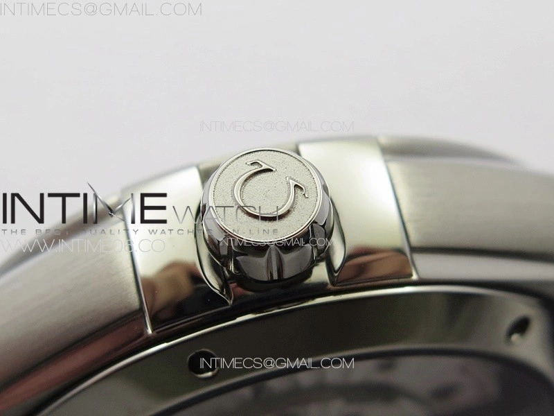 Constellation 39mm SS VSF 1:1 Best Edition Silvevr Textured Dial on Black Leather Strap A8800