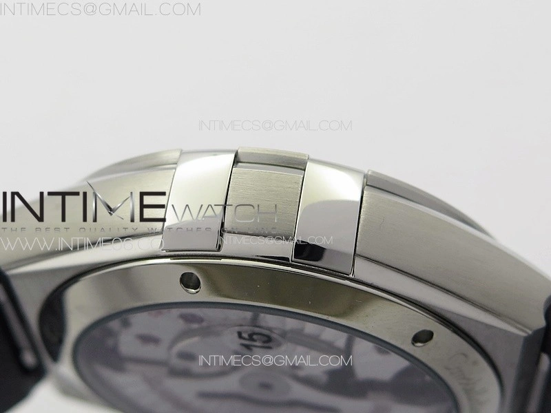 Constellation 39mm SS VSF 1:1 Best Edition Silvevr Textured Dial on Black Leather Strap A8800