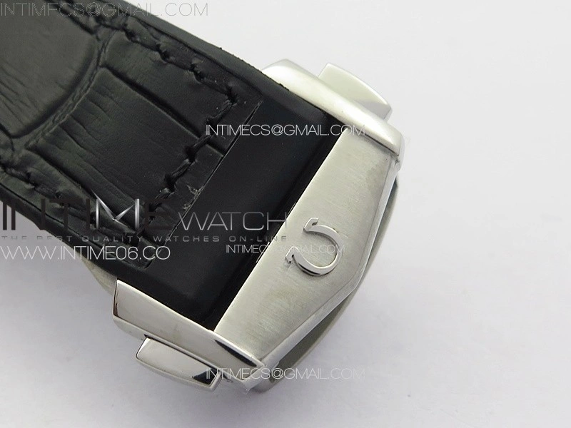 Constellation 39mm SS VSF 1:1 Best Edition Silvevr Textured Dial on Black Leather Strap A8800