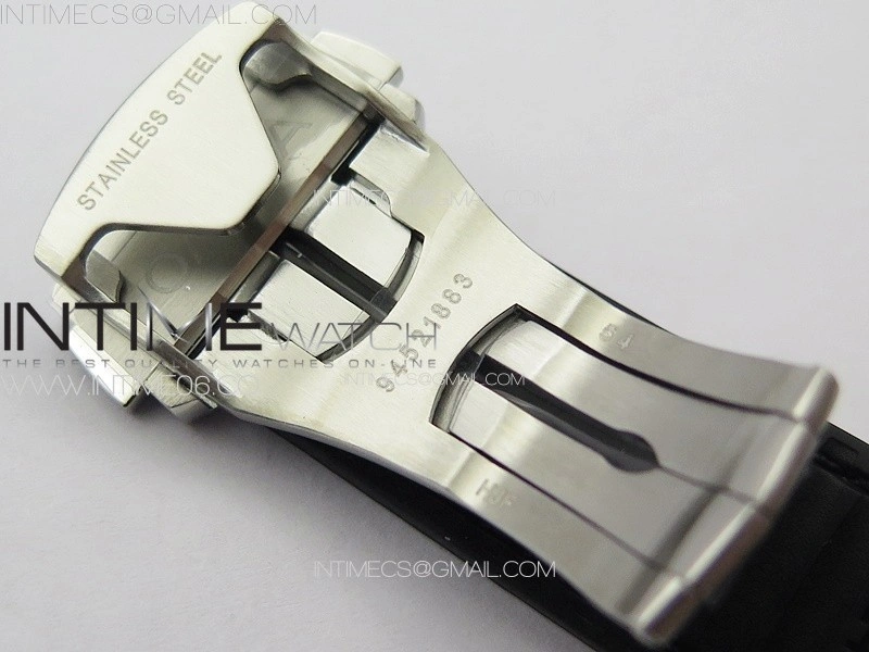 Constellation 39mm SS VSF 1:1 Best Edition Silvevr Textured Dial on Black Leather Strap A8800