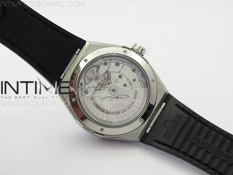 Constellation 39mm SS VSF 1:1 Best Edition Silvevr Textured Dial on Black Leather Strap A8800