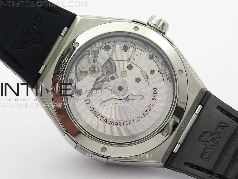 Constellation 39mm SS VSF 1:1 Best Edition Silvevr Textured Dial on Black Leather Strap A8800