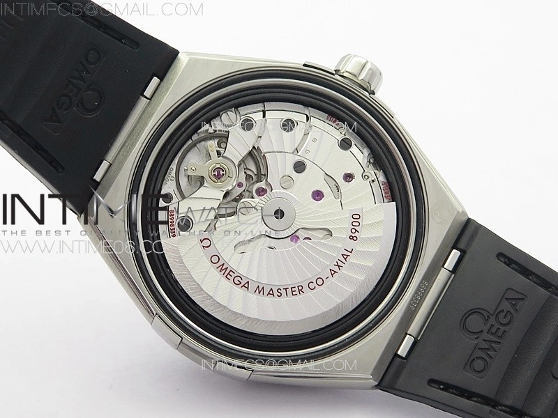 Constellation 39mm SS VSF 1:1 Best Edition Silvevr Textured Dial on Black Leather Strap A8800