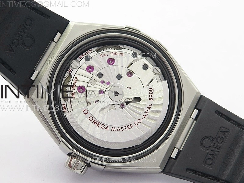 Constellation 39mm SS VSF 1:1 Best Edition Silvevr Textured Dial on Black Leather Strap A8800