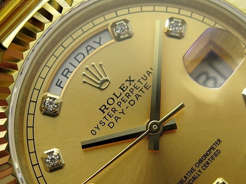 Day Date 40mm 228238 Gain Weight YG tungsten APSF 1:1 Best Edition Gold Dial Crystals Markers on YG President Bracelet A2836