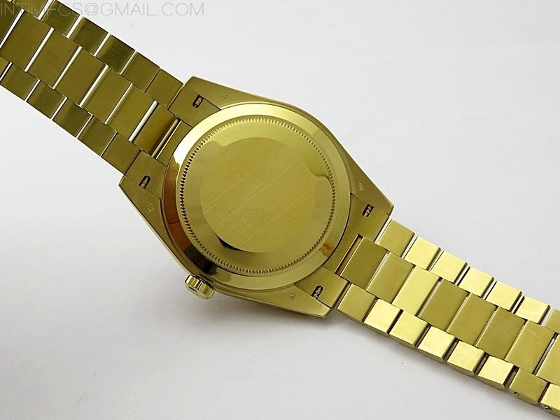 Day Date 40mm 228238 Gain Weight YG tungsten APSF 1:1 Best Edition Gold Dial Crystals Markers on YG President Bracelet A2836