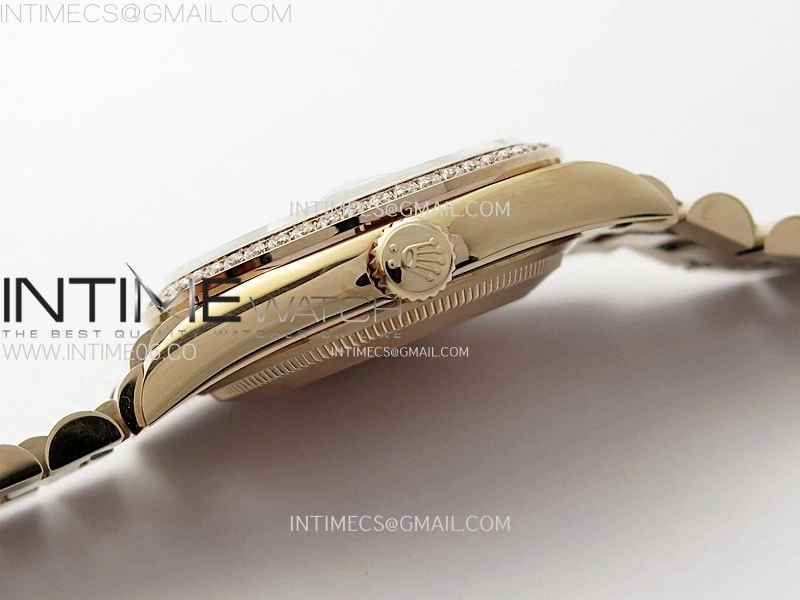 Day Date 36mm Gain Weight RG tungsten APSF 1:1 Best Edition Green Dial Diamond Markers on SS President Bracelet A3255