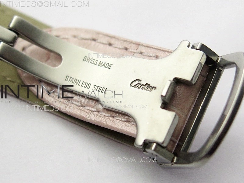 Ballon Bleu 36mm SS 3KF 1:1 Best Edition Pink Textured Dial on Pink Leather Strap A076