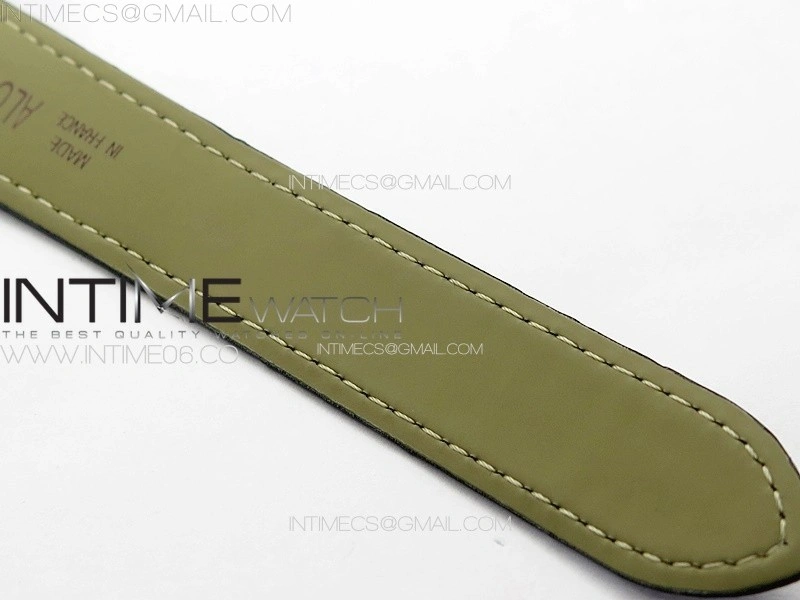Ballon Bleu 42mm SS 3KF 1:1 Best Edition Blue Texture Dial on Blue Leather Strap A2824