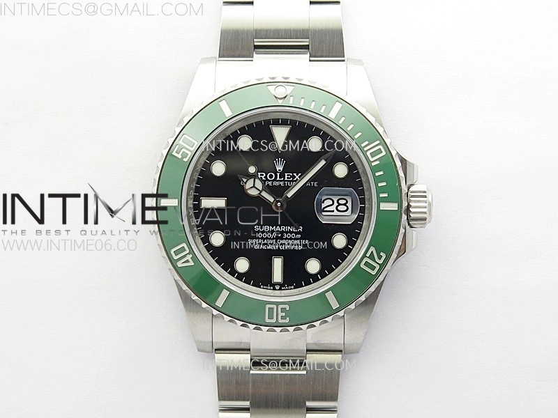 Submariner 126610 LV Green Ceramic Bezel 904L Steel C+F 1:1 Best Edition Black Dial On 904L Bracelet VR3235
