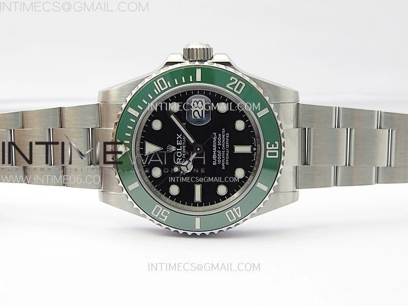 Submariner 126610 LV Green Ceramic Bezel 904L Steel C+F 1:1 Best Edition Black Dial On 904L Bracelet VR3235