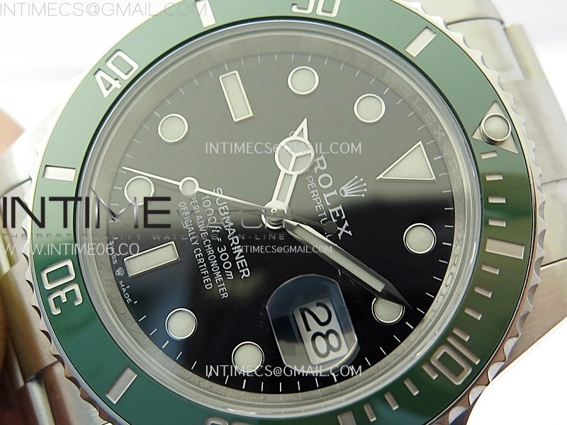 Submariner 126610 LV Green Ceramic Bezel 904L Steel C+F 1:1 Best Edition Black Dial On 904L Bracelet VR3235
