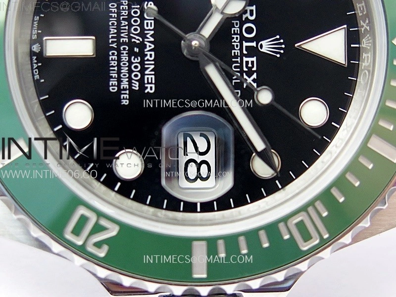 Submariner 126610 LV Green Ceramic Bezel 904L Steel C+F 1:1 Best Edition Black Dial On 904L Bracelet VR3235