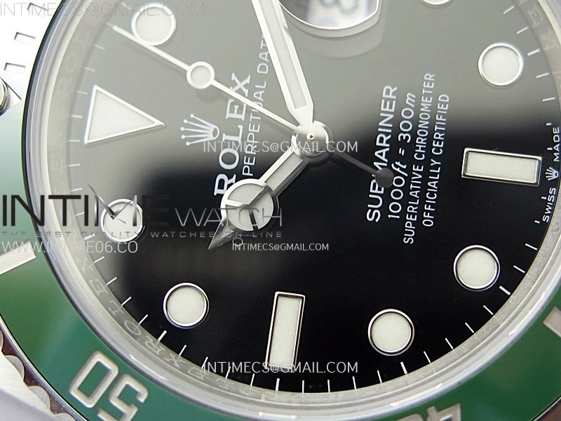 Submariner 126610 LV Green Ceramic Bezel 904L Steel C+F 1:1 Best Edition Black Dial On 904L Bracelet VR3235