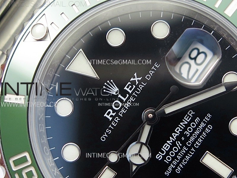 Submariner 126610 LV Green Ceramic Bezel 904L Steel C+F 1:1 Best Edition Black Dial On 904L Bracelet VR3235