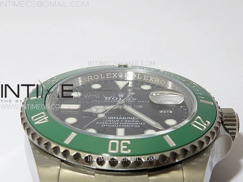 Submariner 126610 LV Green Ceramic Bezel 904L Steel C+F 1:1 Best Edition Black Dial On 904L Bracelet VR3235