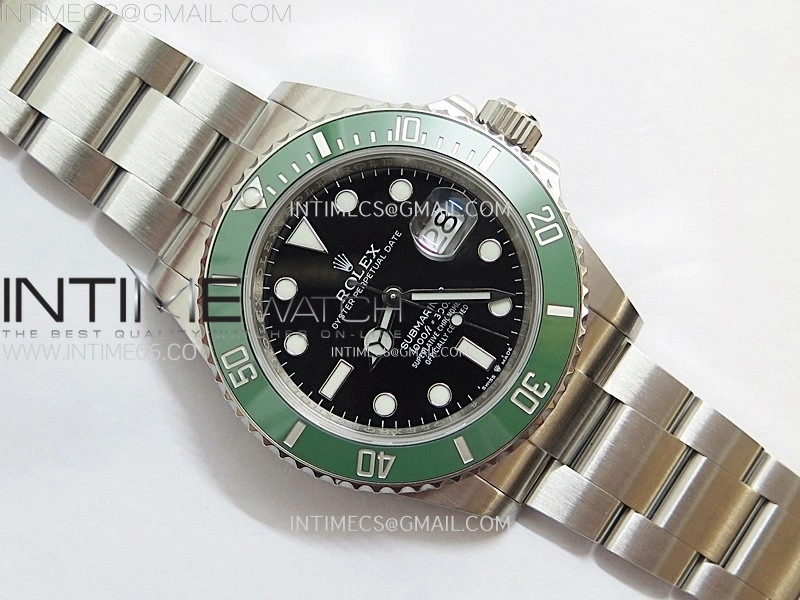 Submariner 126610 LV Green Ceramic Bezel 904L Steel C+F 1:1 Best Edition Black Dial On 904L Bracelet VR3235