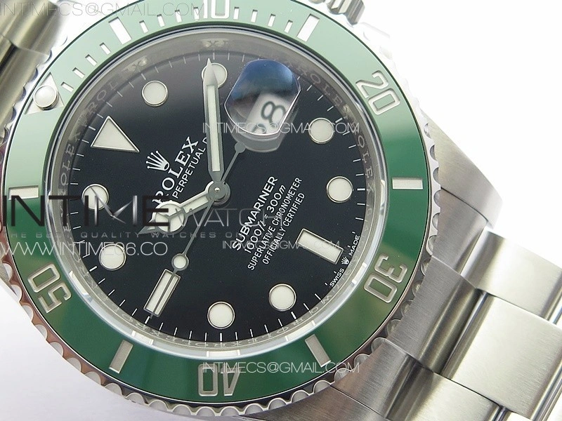 Submariner 126610 LV Green Ceramic Bezel 904L Steel ZF 1:1 Best Edition Black Dial On 904L Bracelet VR3235