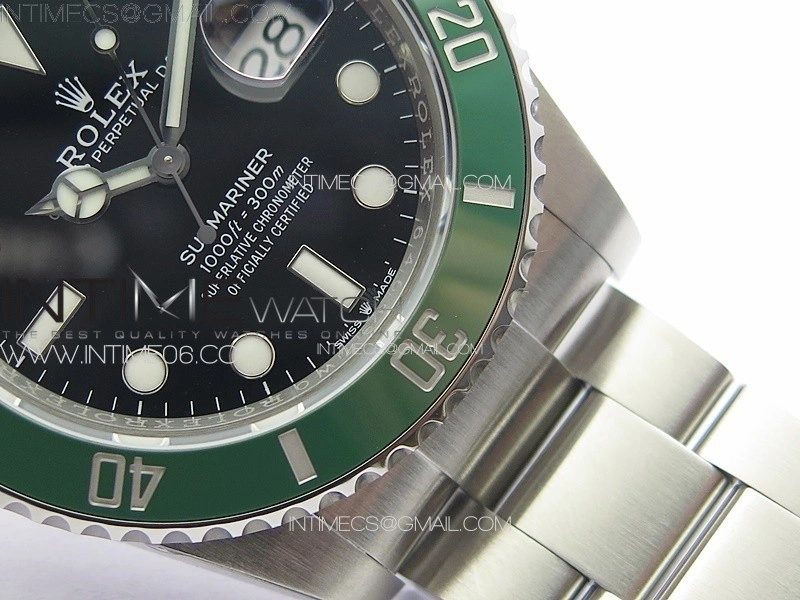 Submariner 126610 LV Green Ceramic Bezel 904L Steel ZF 1:1 Best Edition Black Dial On 904L Bracelet VR3235