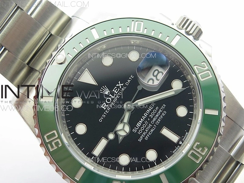 Submariner 126610 LV Green Ceramic Bezel 904L Steel ZF 1:1 Best Edition Black Dial On 904L Bracelet VR3235