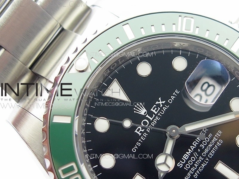 Submariner 126610 LV Green Ceramic Bezel 904L Steel ZF 1:1 Best Edition Black Dial On 904L Bracelet VR3235