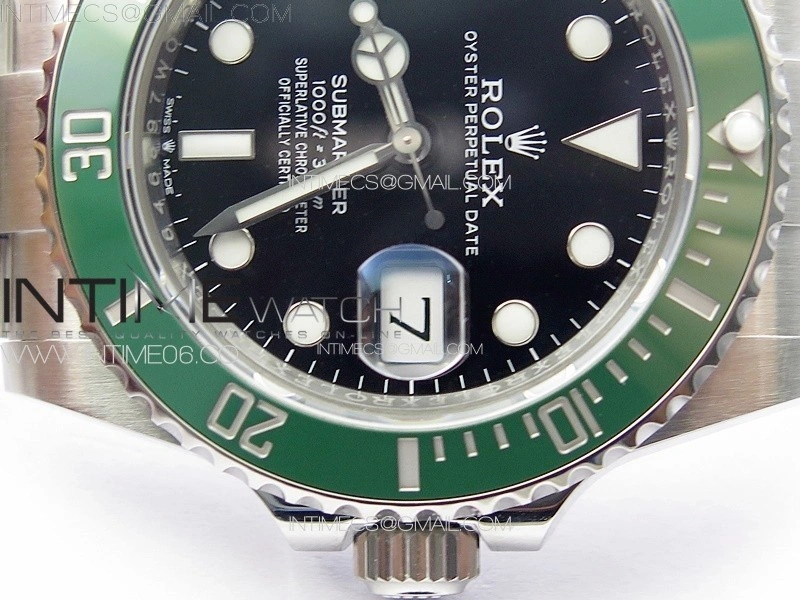 Submariner 126610 LV Green Ceramic Bezel 904L Steel ZF 1:1 Best Edition Black Dial On 904L Bracelet VR3235