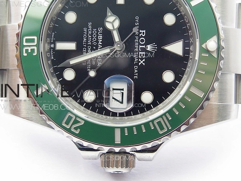 Submariner 126610 LV Green Ceramic Bezel 904L Steel ZF 1:1 Best Edition Black Dial On 904L Bracelet VR3235