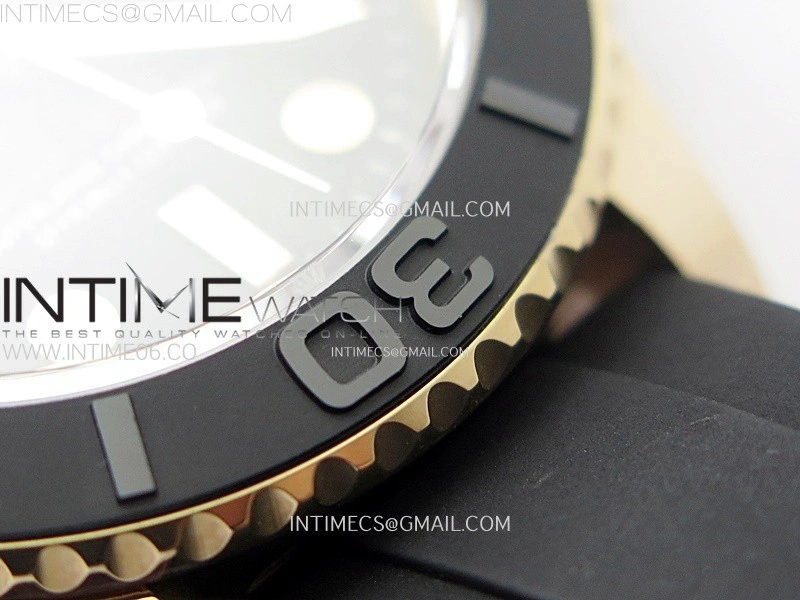 Yacht-Master 126655 Weight RG Tungsten Gold ARF 1:1 Best Edition Black Ceramic Bezel on Oysterflex Rubber Strap VS3235