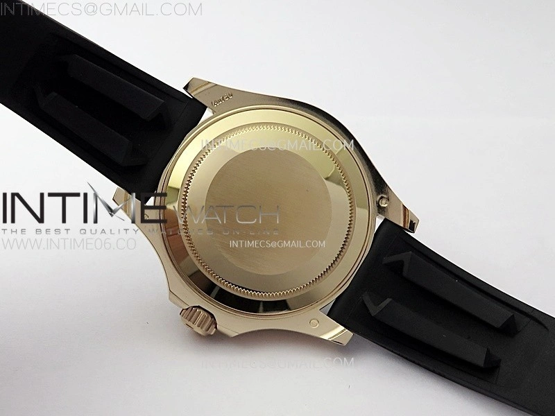Yacht-Master 126655 Weight RG Tungsten Gold ARF 1:1 Best Edition Black Ceramic Bezel on Oysterflex Rubber Strap VS3235