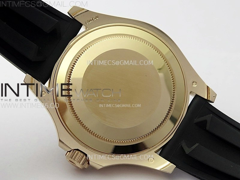 Yacht-Master 126655 Weight RG Tungsten Gold ARF 1:1 Best Edition Black Ceramic Bezel on Oysterflex Rubber Strap VS3235