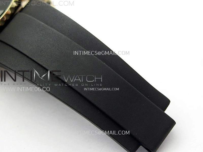 Yacht-Master 126655 Gain Weight RG Tungsten Gold ARF 1:1 Best Edition Black Ceramic Bezel on Oysterflex Rubber Strap VS3235