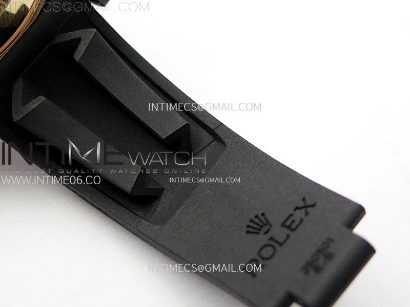 Yacht-Master 126655 Gain Weight RG Tungsten Gold ARF 1:1 Best Edition Black Ceramic Bezel on Oysterflex Rubber Strap VS3235