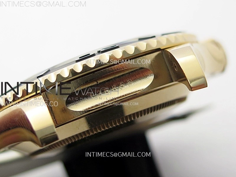 Yacht-Master 126655 Gain Weight RG Tungsten Gold ARF 1:1 Best Edition Black Ceramic Bezel on Oysterflex Rubber Strap VS3235