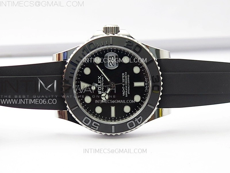Yacht-Master 226559 Weight PG Tungsten Gold ARF 1:1 Best Edition Black Ceramic Bezel on Oysterflex Rubber Strap VS3235