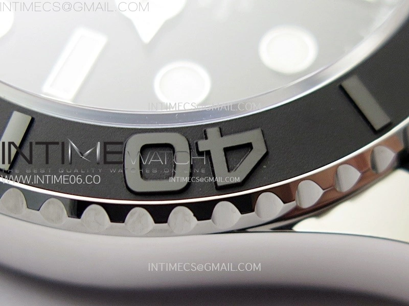 Yacht-Master 226559 Weight PG Tungsten Gold ARF 1:1 Best Edition Black Ceramic Bezel on Oysterflex Rubber Strap VS3235