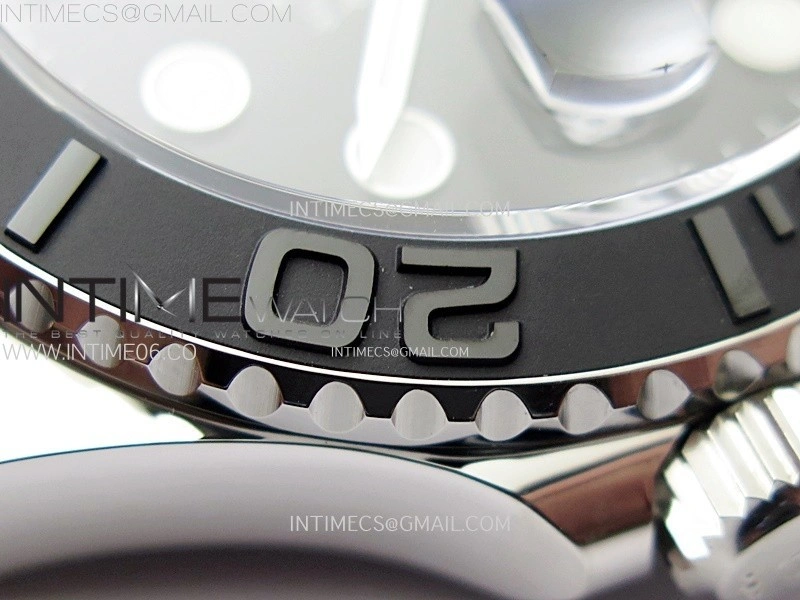 Yacht-Master 226559 Weight PG Tungsten Gold ARF 1:1 Best Edition Black Ceramic Bezel on Oysterflex Rubber Strap VS3235