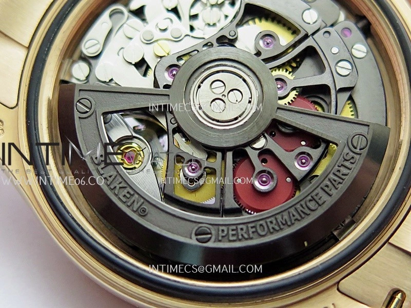 Daytona Arolla Challenge Blaken Rainbow Diamond Bezel RG Sonic Skeleton Dial On RG Bracelet Super Clone SA4130