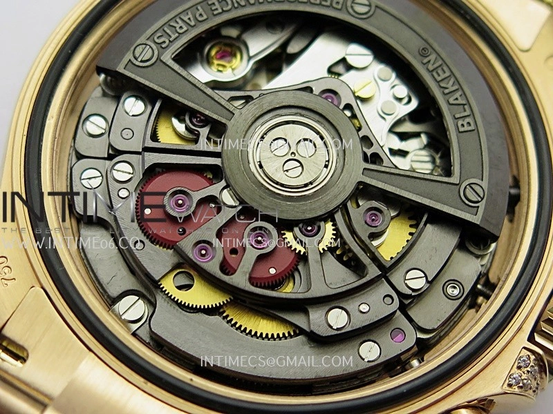 Daytona Arolla Challenge Blaken Rainbow Diamond Bezel RG Sonic Skeleton Dial On RG Bracelet Super Clone SA4130