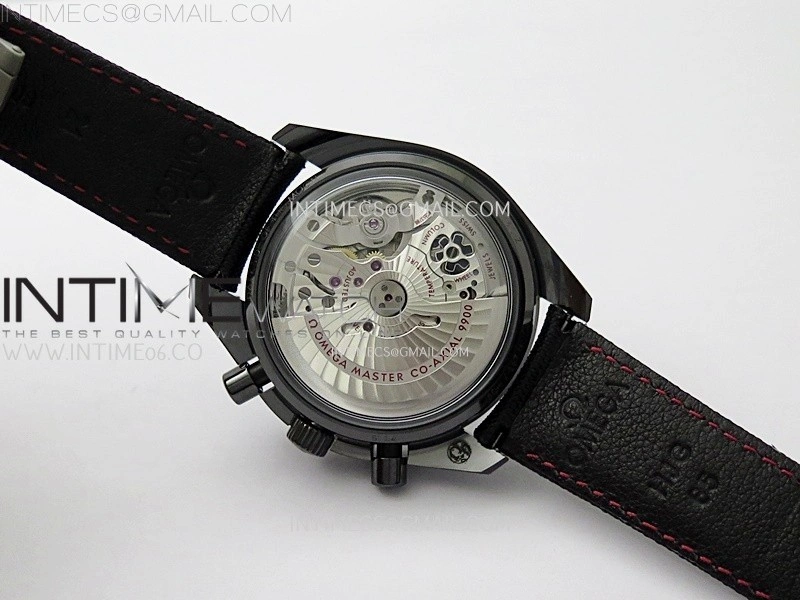 Speedmaster "Dark Side of The Moon" Real Ceramic N1F 1:1 Best Edition Vintage Black Dial on Black Nylon Strap A9300