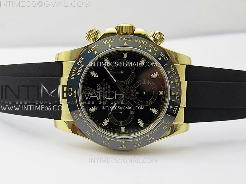 Daytona 116518 Gain Weight AF 1:1 Best Edition Black Dial Sticks Markers on Oysterflex Strap SH4130